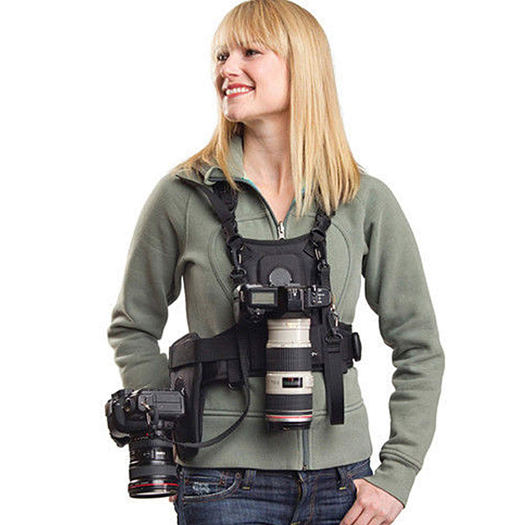 Multi-Kamera-Tragetruhe, Sevenoak SK-MSP01 Gurtsystem-Weste mit seitlichem Holster für Canon 6D 600D