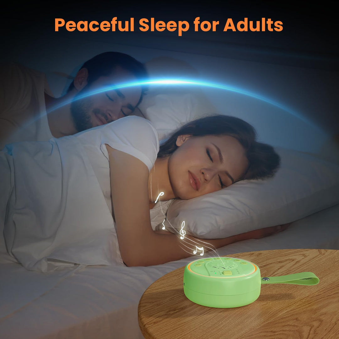 Lemnoi White Noise Machine Tragbare Einschlafhilfe Babys Geräuschmaschine weisses rauschen mit 22 be