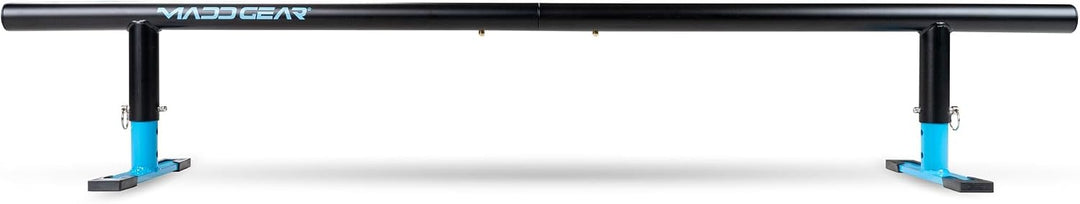 Madd Gear Grindrail 55" für Stunt Scooter, Skateboard (schwarz-blau) | Höhenverstellbare Grindschien