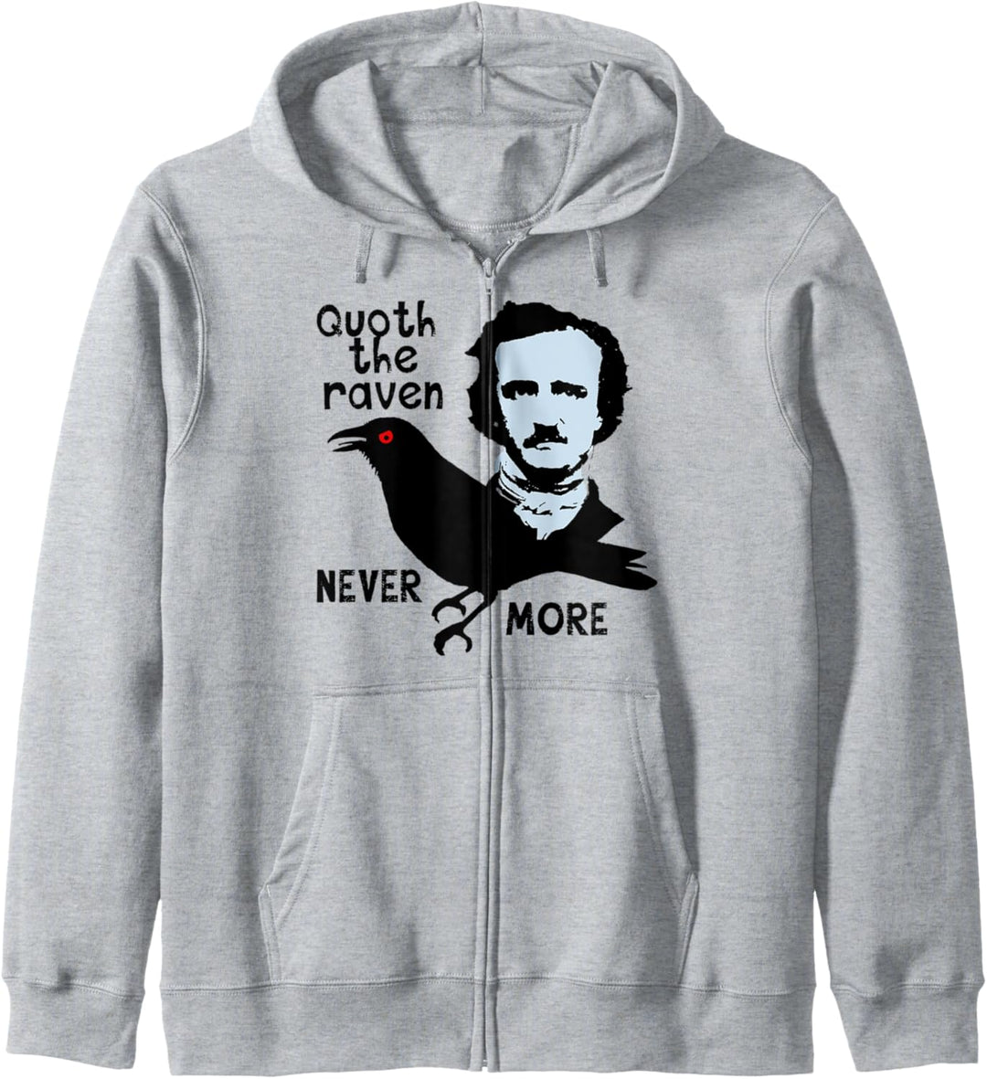Quoth the Raven NEVERMORE Edgar Allan Poe Kapuzenjacke