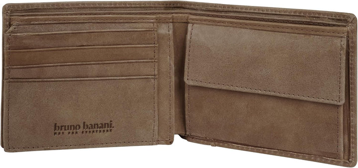 bruno banani Geldbörse Echt Leder Cognac Herren - 021758, Cognac