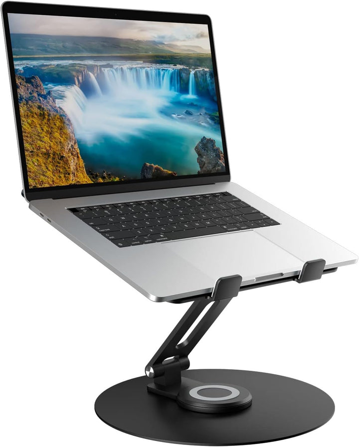 Epherie Laptop Ständer mit 360° drehbarem rundem Basis, Höhenverstellbarer ergonomischer Laptopständ