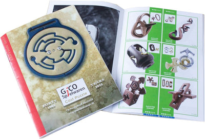 Cast Huzzle Puzzle Set No.8 Chain,Quartet,Square - SG 5,6 + Cast Huzzle Produktflyer -No.8