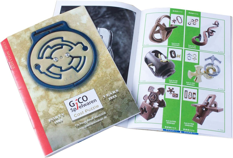 Cast Huzzle Puzzle Set No.8 Chain,Quartet,Square - SG 5,6 + Cast Huzzle Produktflyer -No.8