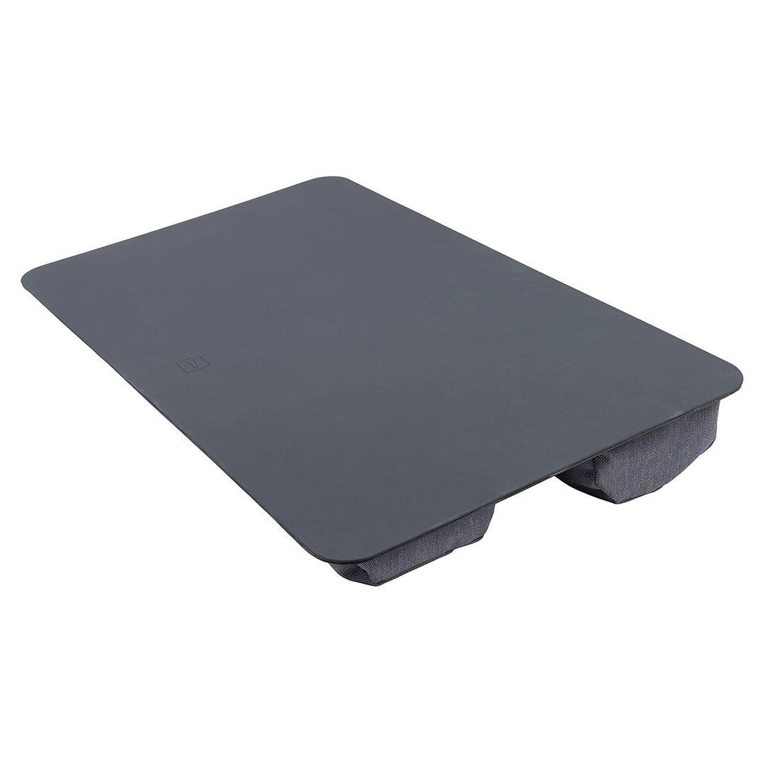 Tucano Comodo Lapdesk Laptop-Arbeitskissen mit Rutschfester Unterlage L Blau-grau, L Blau-grau