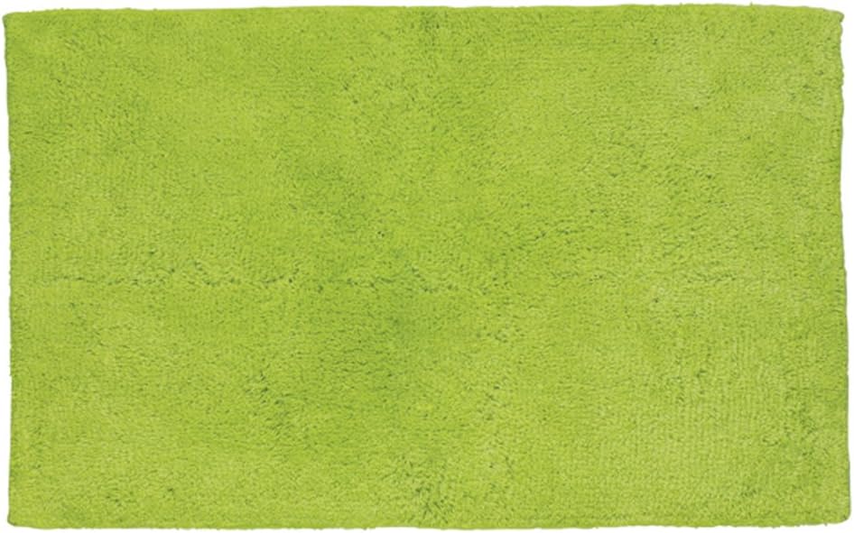 Kela 20445 Badematte, Rutschhemmend, 100 % Baumwolle, 120 x 70 cm, Ladessa, Grün, Grün