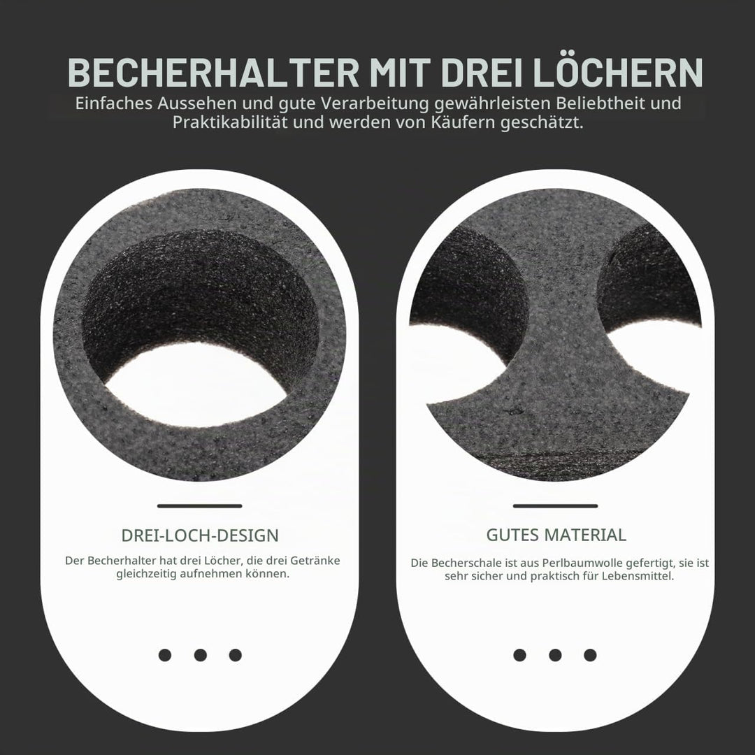 HEMOTON Becherhalter Schaumstoff 29.50X10.00X6.50Cm Tassenständer Für Milchtee Kaffee to-Go Getränke