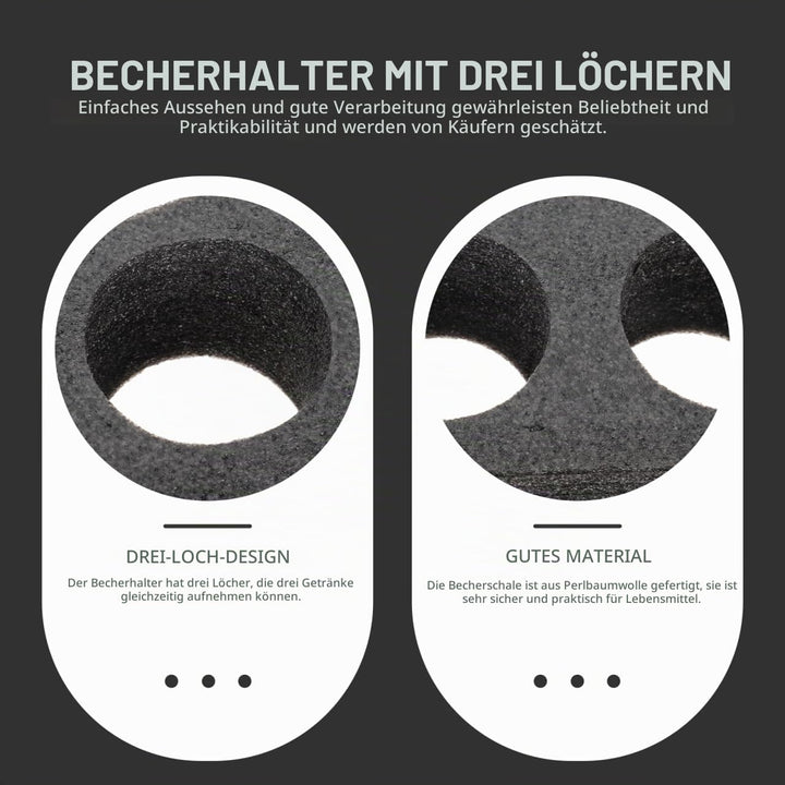 HEMOTON Becherhalter Schaumstoff 29.50X10.00X6.50Cm Tassenständer Für Milchtee Kaffee to-Go Getränke