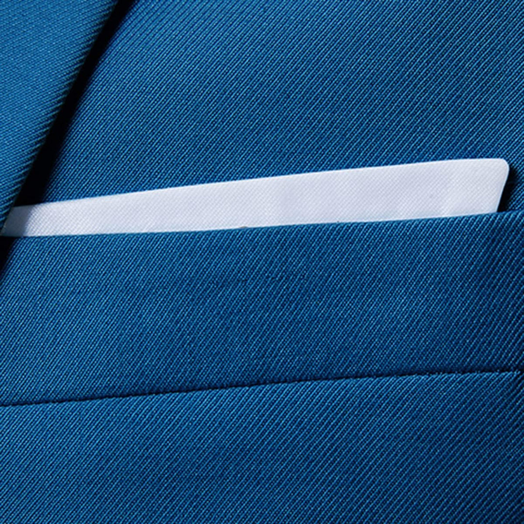 Allthemen Sakko Herren Slim Fit Anzugjacke EIN Knopf Sakko für Business M Blau, M Blau