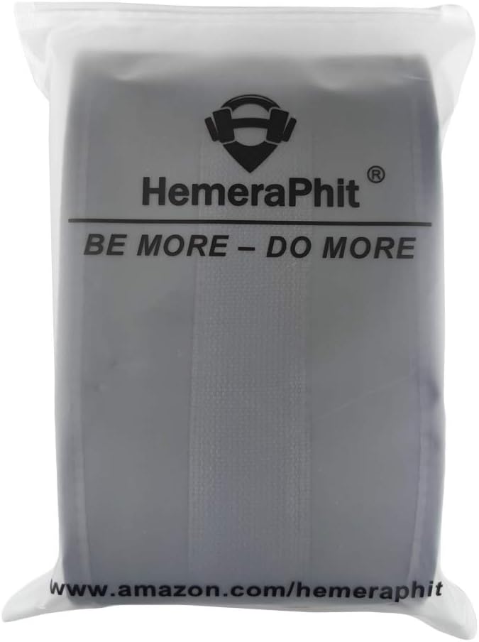 HemeraPhit Strapazierfähiger Dip-Gürtel mit Metallschnalle, Rückenstütze, Klimmzuggürtel boucle en p