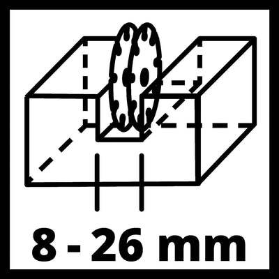 Einhell Mauernutfräse TC-MA 1300 (1.320 W, Leerlaufdrehzahl 9.000 min-1, max. Nutbreite 26 mm, max.