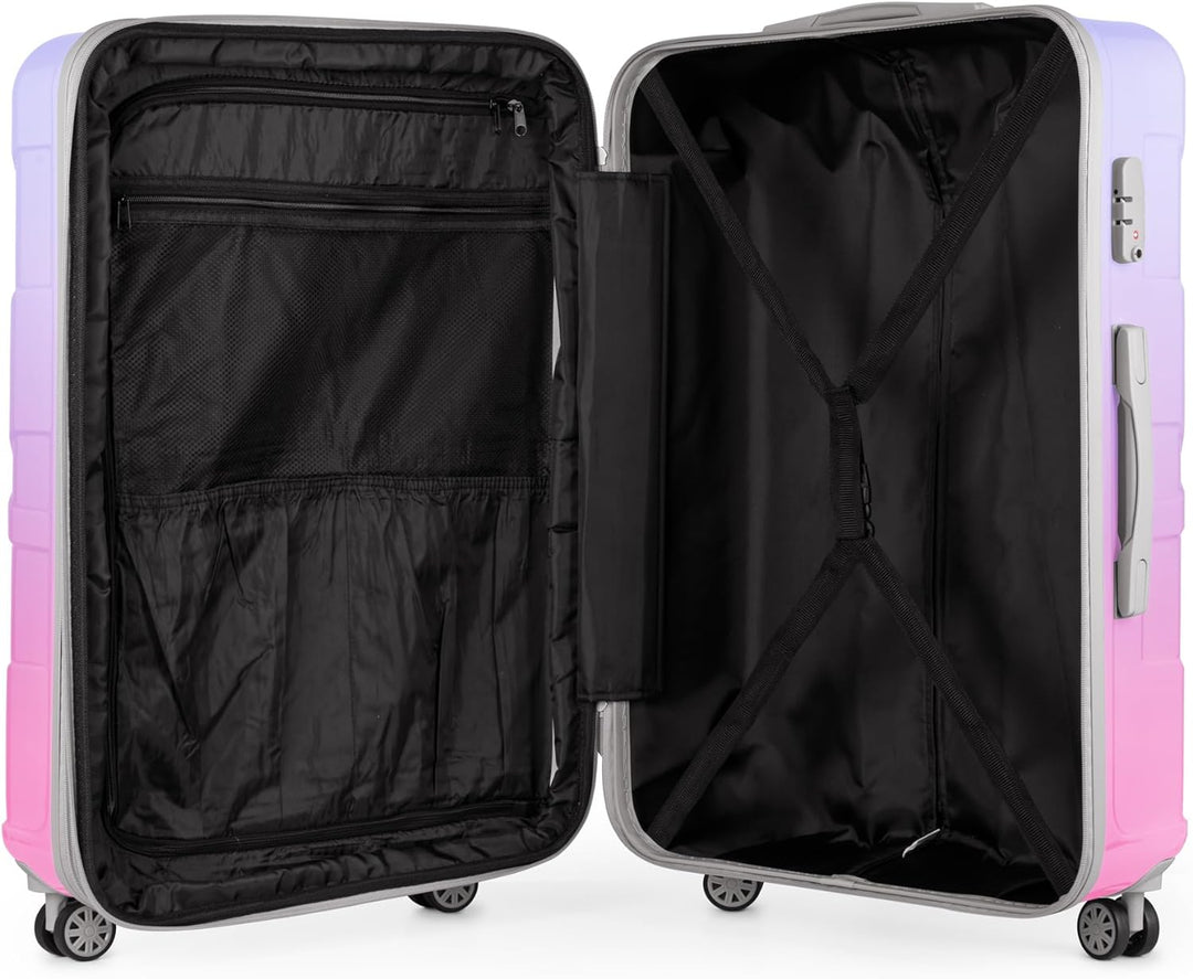 suitline - 3er Koffer-Set Trolley-Set Rollkoffer Hartschalen-Koffer Reisekoffer, TSA, (55 cm, 66 cm,
