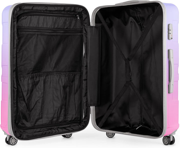 suitline - 3er Koffer-Set Trolley-Set Rollkoffer Hartschalen-Koffer Reisekoffer, TSA, (55 cm, 66 cm,