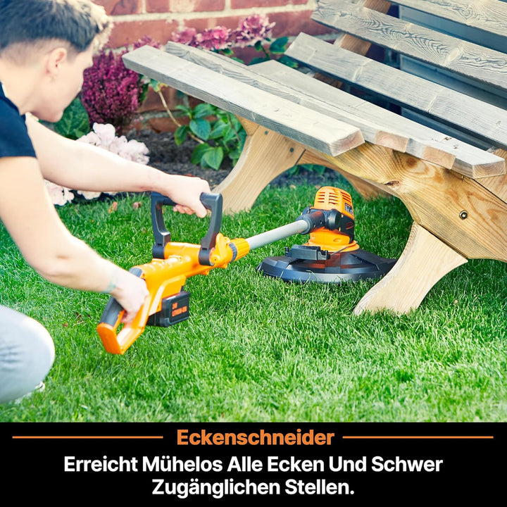 LawnMaster Akku-Rasentrimmer 24V 2,0Ah, inkl. Akku und Ladegerät, 25 cm Schnittbreite, für grössere
