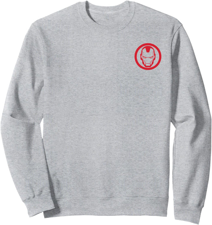 Marvel Iron Man Pocket Face Logo Sweatshirt