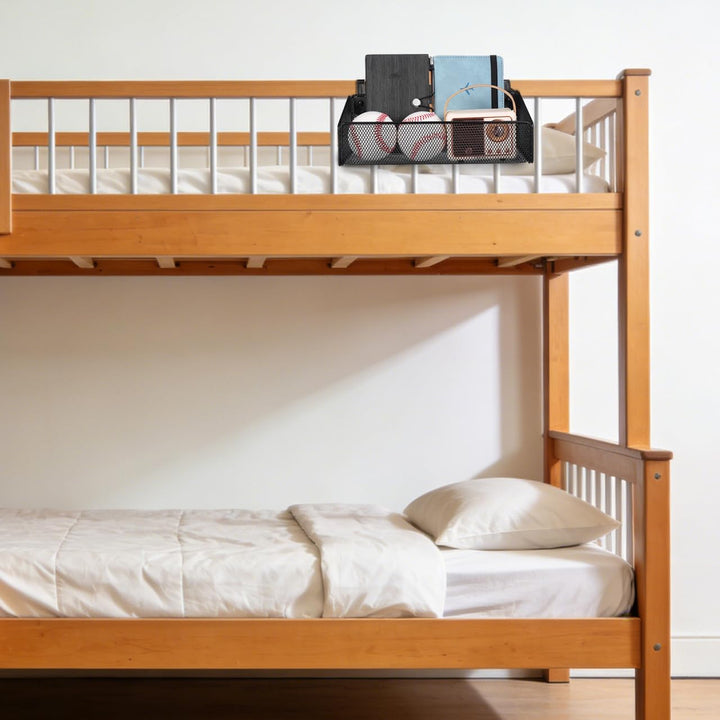 GALPADA Metall Aufbewahrungskorb mit Handyhalterung zum Aufhängen für Schlafzimmer Etagenbetten und