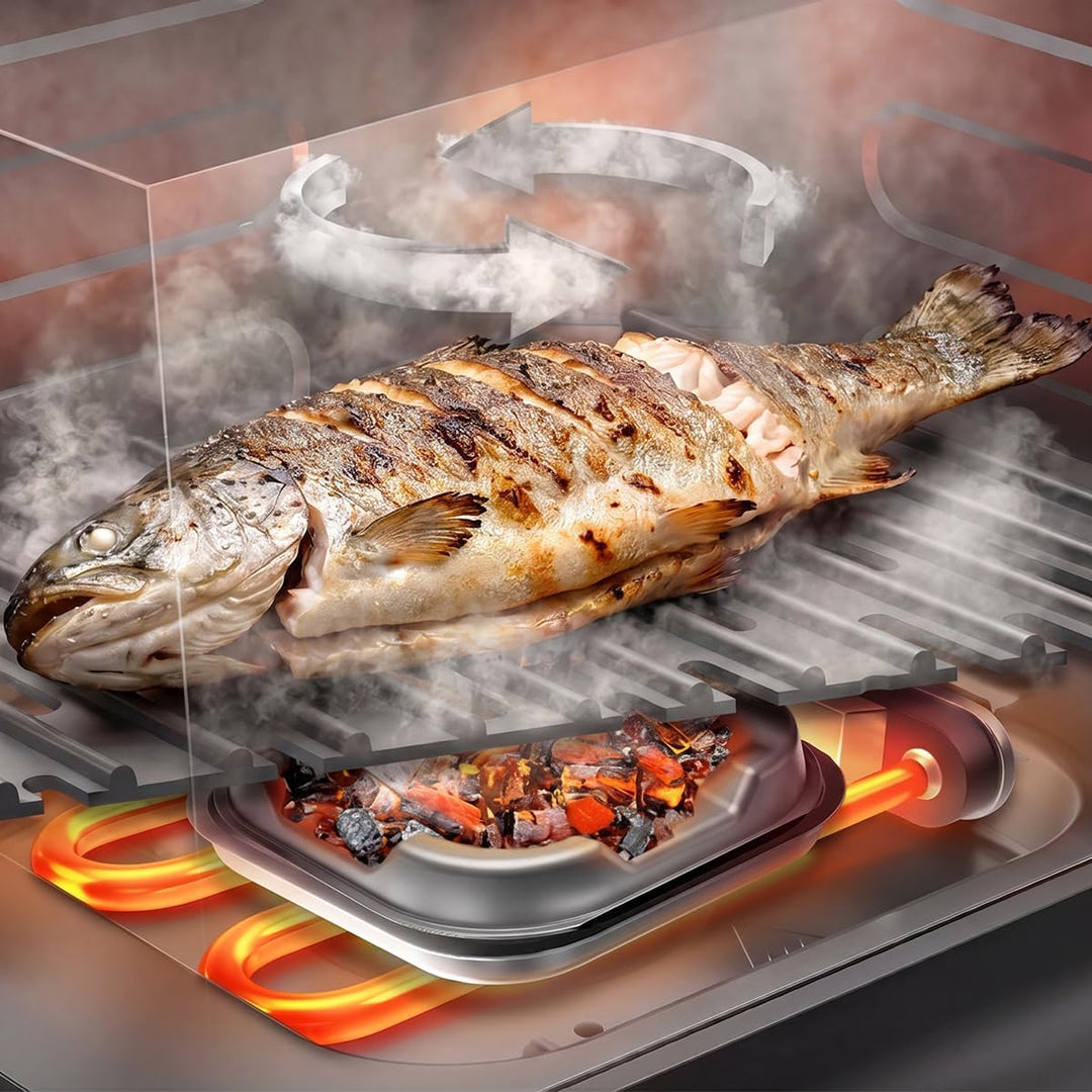 Cecotec Heissluftfritteuse Cecofry&Grill Smokin' 11000 Hot, 11L Kapazität | 2900 W, Integrierter Smo