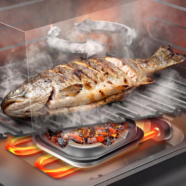 Cecotec Heissluftfritteuse Cecofry&Grill Smokin' 11000 Hot, 11L Kapazität | 2900 W, Integrierter Smo