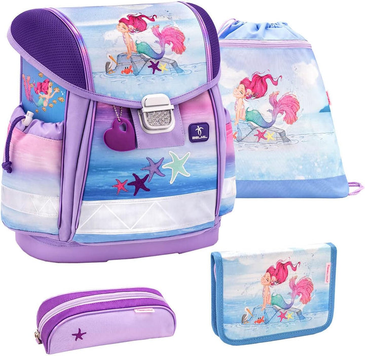 Belmil 403-13/AG/S Schulranzen Set 4 - teilig (Beautiful Mermaid)