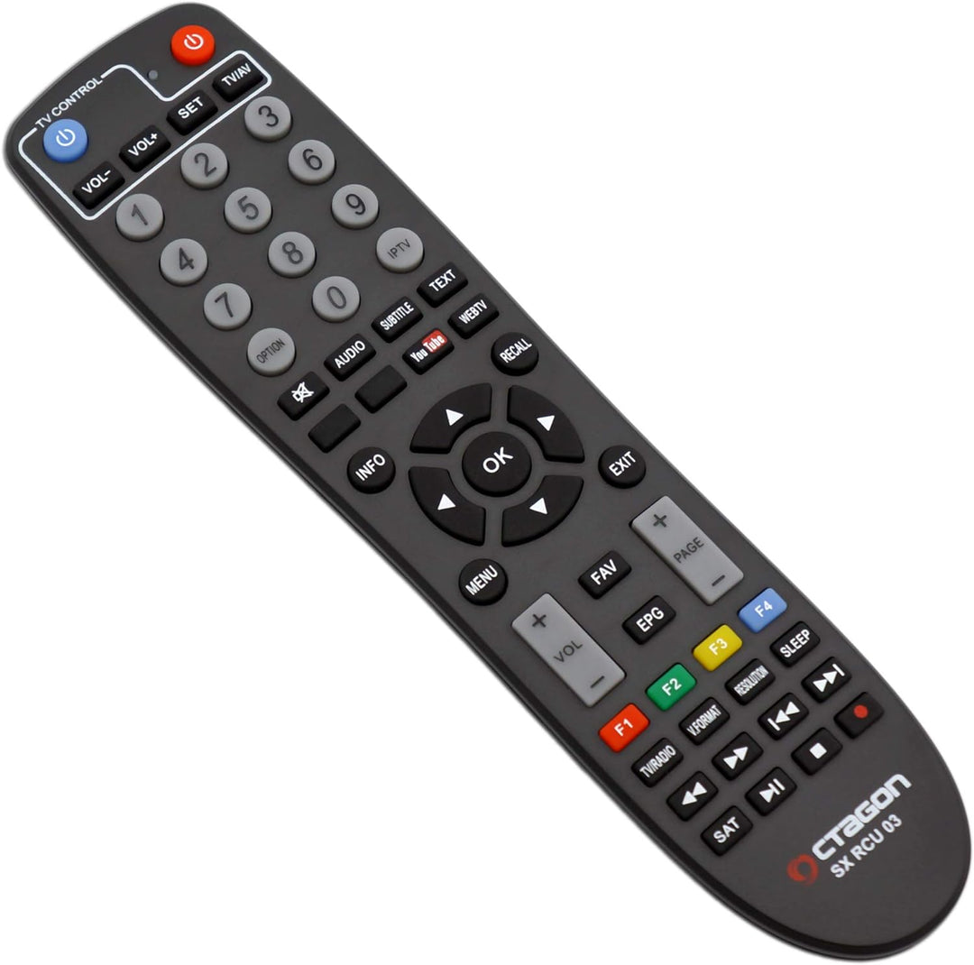OCTAGON SX887 HD H.265 IP HEVC Smart TV Box, YouTube, USB, UVM., Schwarz