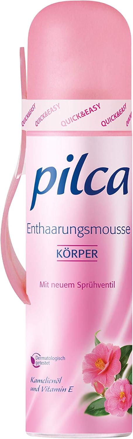 Pilca Enthaarungsmousse für eine angenehme und schnelle Rasur-pflegend zur Haut - 3er pack (3x150ml)