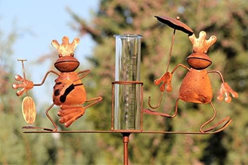 Regenmesser, Froschkönig, Gartenstecker, Höhe: ca. 140 cm