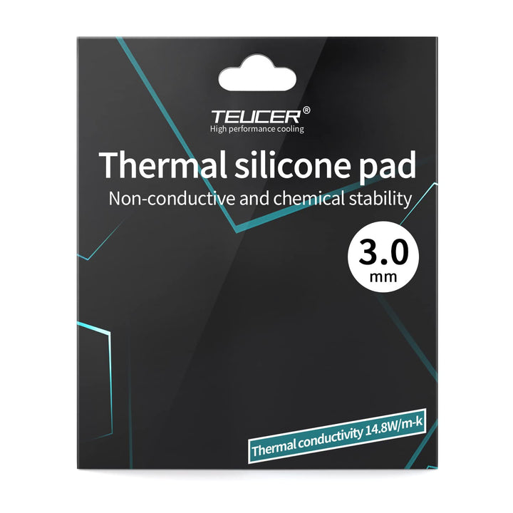 Wärmeleitpads 14,8 W/mK, 120x120x3mm, Wärme- und Hochtemperaturbeständigkeit Nicht leitend, Silikon