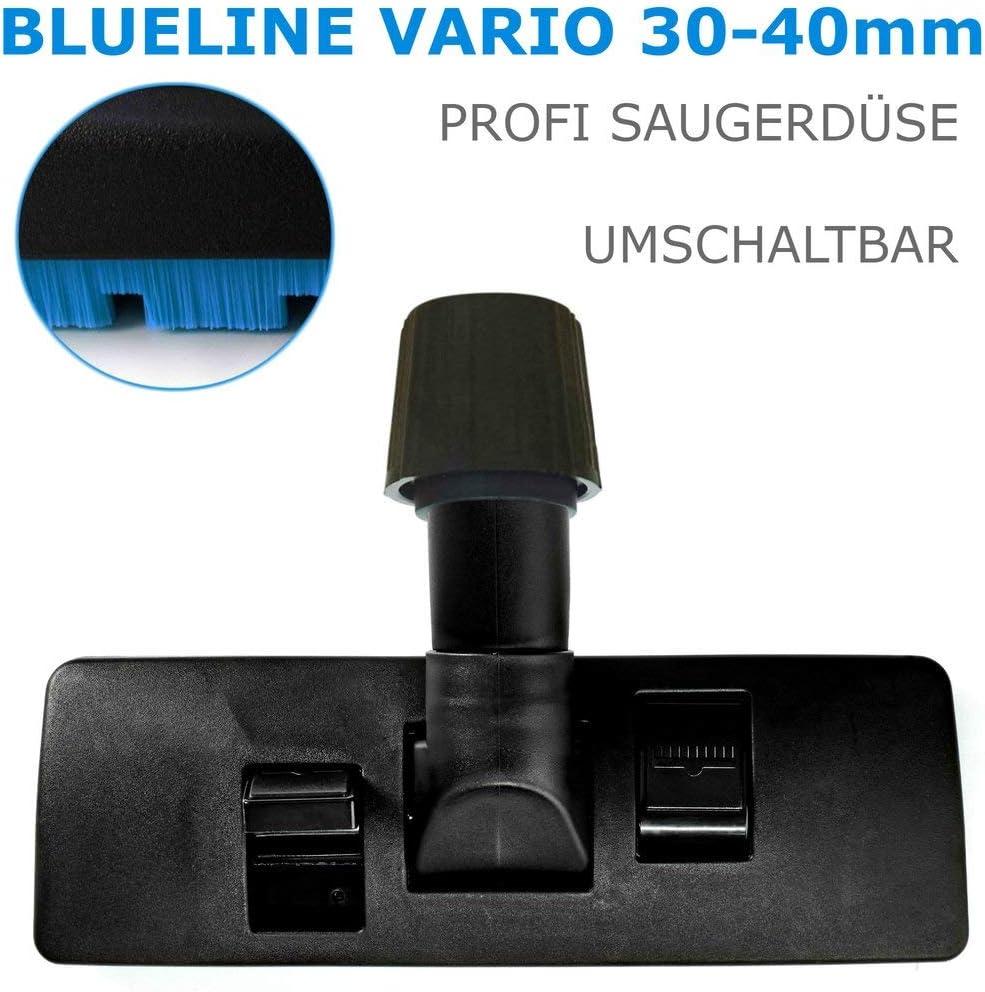 Kombidüse Staubsauger 30-40mm Universal Staubsaugerdüse Blueline Anti Allergy kompatibel mit Ersatzt