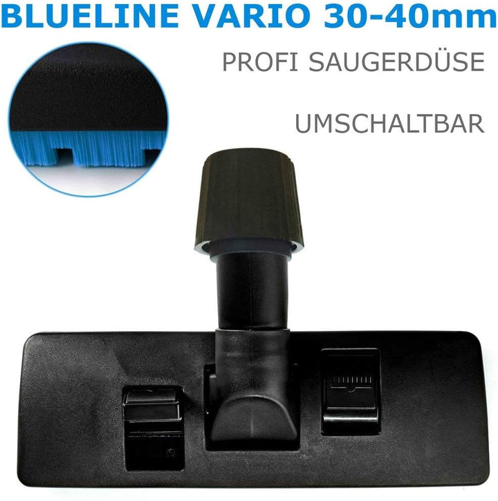 Kombidüse Staubsauger 30-40mm Universal Staubsaugerdüse Blueline Anti Allergy kompatibel mit Ersatzt