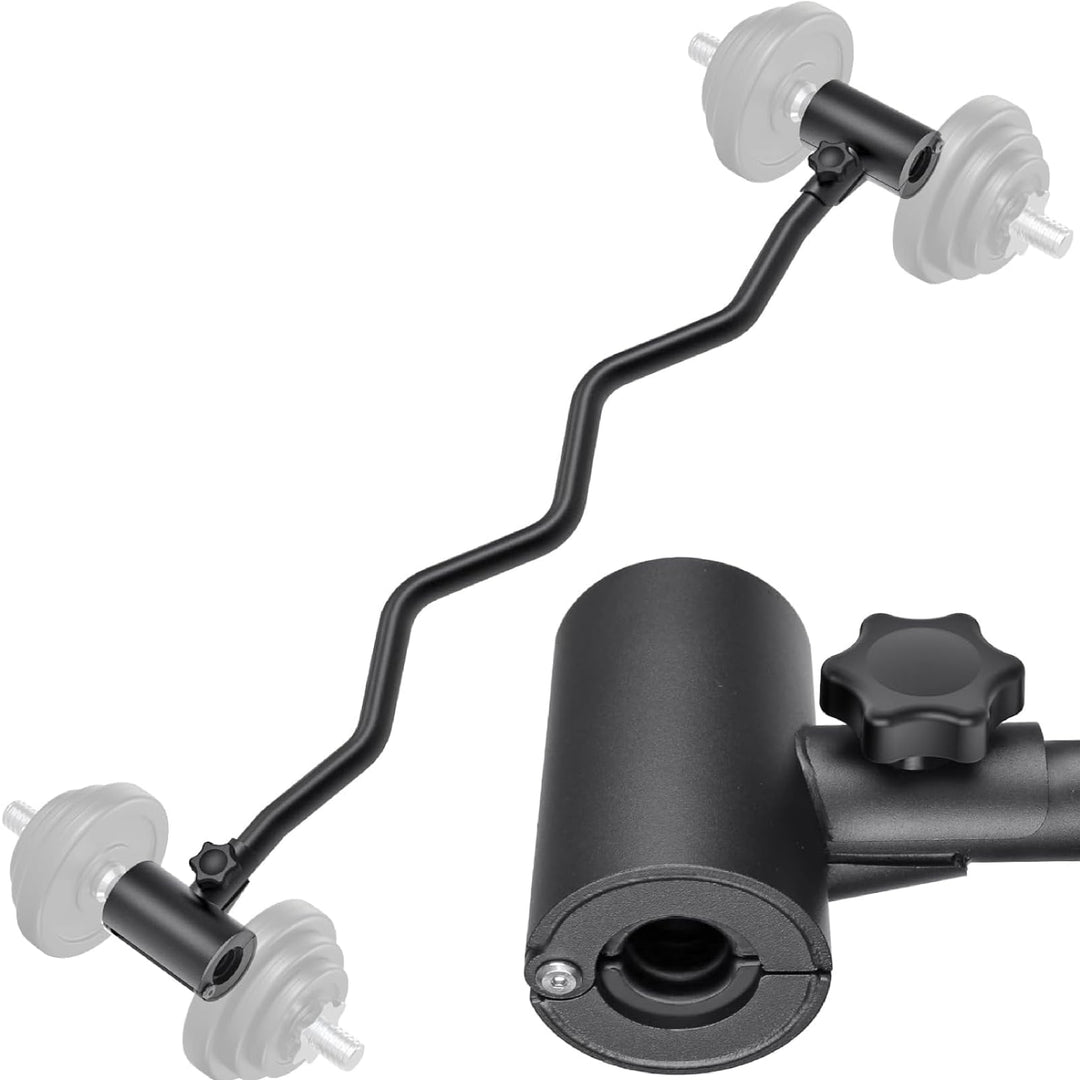 Kipika Verstellbarer Hantel zu Langhantel Konverter - EZ Curling Bar Adapter - Vielseitige Gewichthe