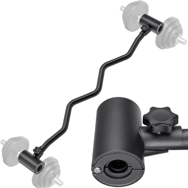 Kipika Verstellbarer Hantel zu Langhantel Konverter - EZ Curling Bar Adapter - Vielseitige Gewichthe