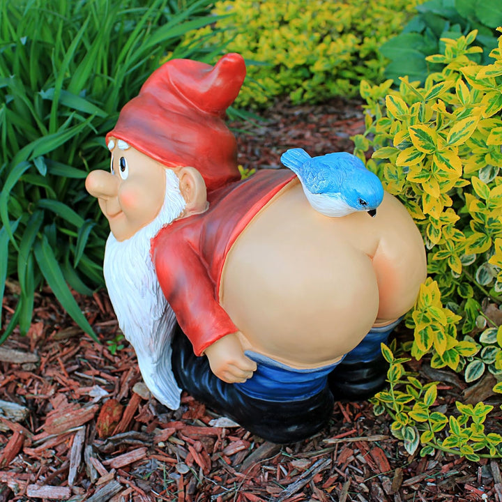 Design Toscano Gartenzwerg Loonie Moonie, mehrfarbig, Masse: 23 x 30,5 x 30,5 cm Gnome Statue: Large
