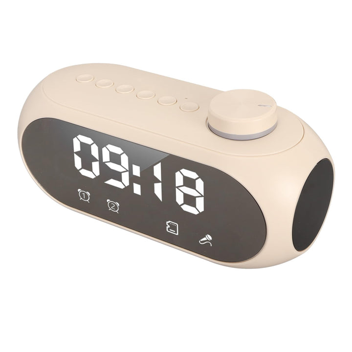 Digitaler Radiowecker für Schlafzimmer, Nachttisch-FM-Uhren mit Kabellosem Bluetooth-Lautsprecher, R
