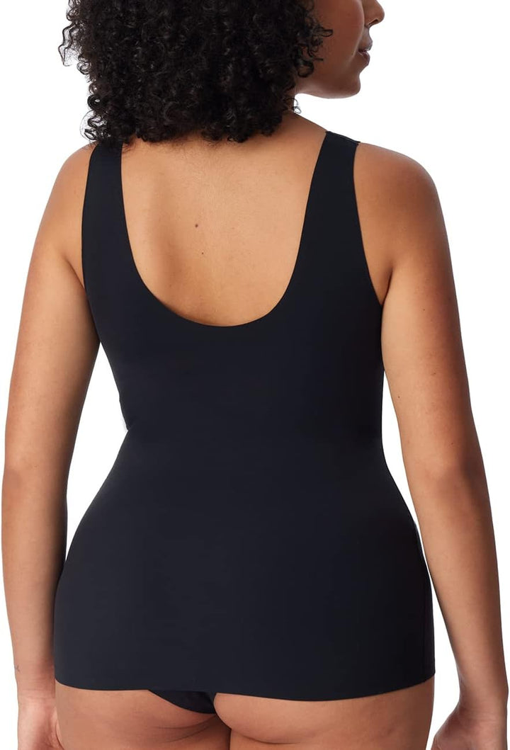 Schiesser Damen Trägertop mit Herausnehmbaren Pads-Invisible Soft Unterwäsche 38 Schwarz_170365, 38