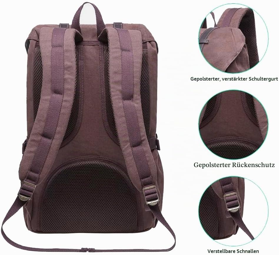 KAUKKO Unisex Ep5 Rucksack 45 x 27 x 17cm (HxBxT) Kaffee -1, 45 x 27 x 17cm (HxBxT) Kaffee -1
