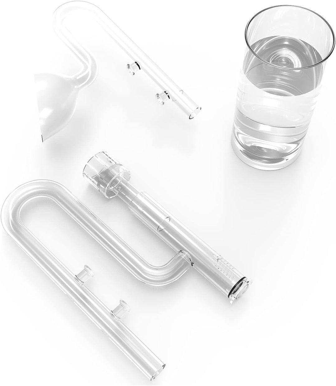FZONE 13mm Aquarium Glass Mini Skimmer Lily Inflow and Drain Kits for Mini Nano Tanks Filter Tubes f