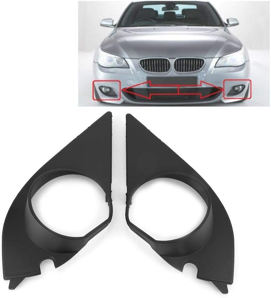 Nebelscheinwerfer Abdeckung, Nebelscheinwerfer Abdeckung Lampe Rahmengitter Fit für 5er E60 E61 03-1