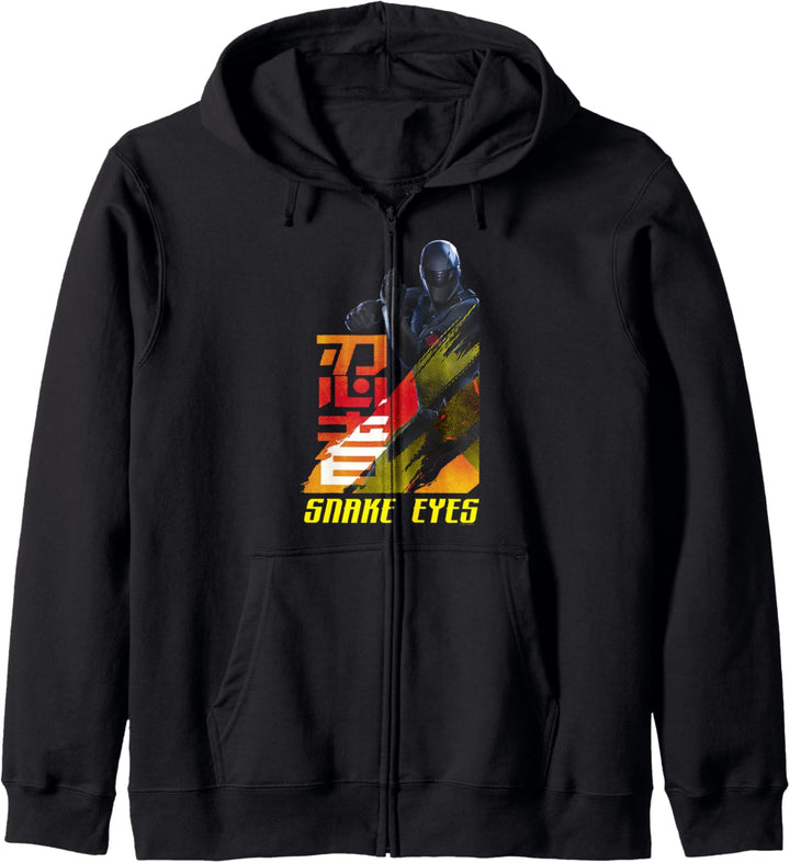 Snake Eyes Yellow Tones Snake Eyes Kapuzenjacke