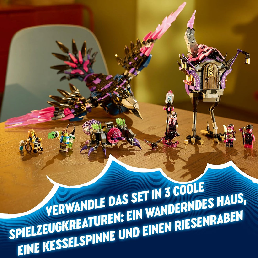 LEGO DREAMZzz 3in1 The Never Witch’s Midnight Raven Animal Toy for 9 Plus Year Old Boys &amp; Girls, Reb