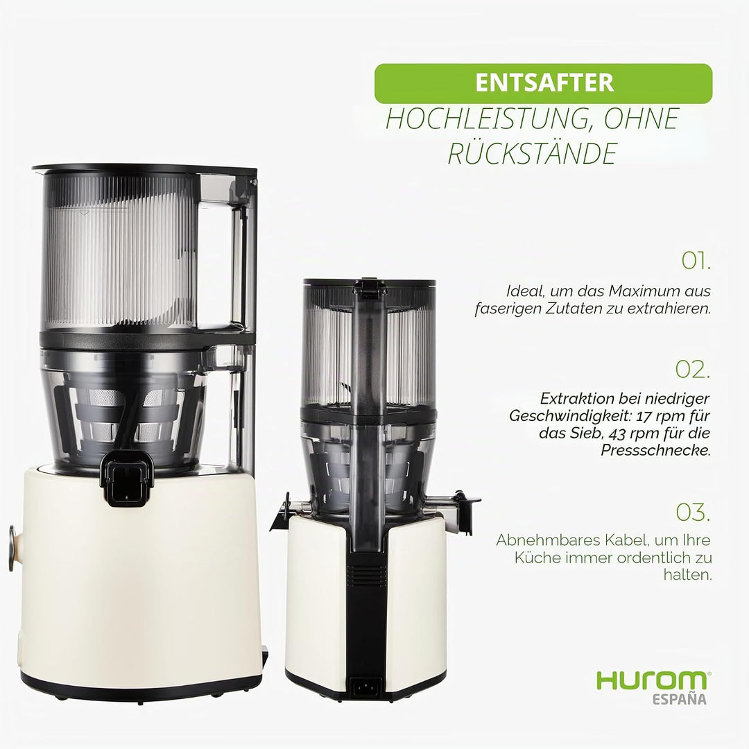 Hurom | Entsafter H330P - gesünder, schmackhafter und verschwendungsfreier Saft, Premium-Entsafter,