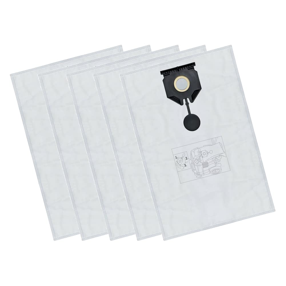 5 Staubsaugerbeutel geeignet für Kärcher 2.889-154.0 wie NT 30/1 30 L 30L NT 30/1 Ap Te L, NT 30/1 A