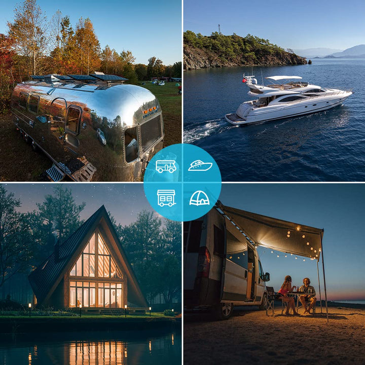 Renogy 50 W Solarmodul Mono 12 V, Solarpanel, Solarzelle, Photovoltaikmodul für Aufladen von 12V Sol