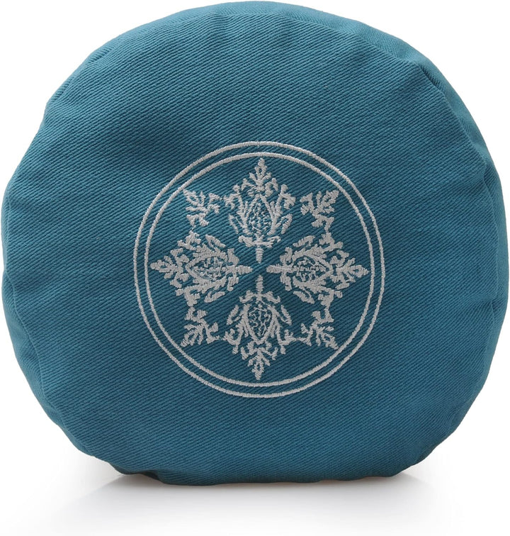 Yoga-Bolster rund - Vintage - Organic Cotton (62 x 21.5 x 21.5 cm) marine blau, marine blau