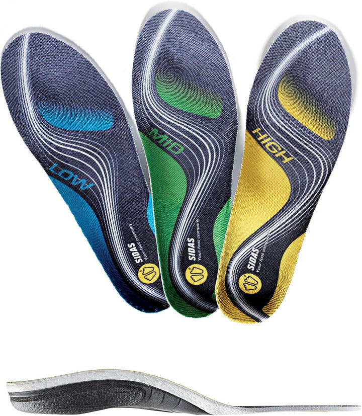 Sidas 3feet Activ' High-einlegesohlen Sohlen Medium Yellow Black, Medium Yellow Black