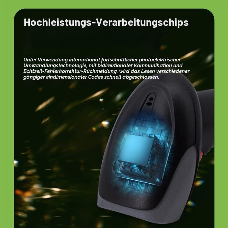 YANZEO L6811 Barcode Scanner 1D Wireless Barcode Reader 2.4G und USB Kabel Handheld Barcode Scanner