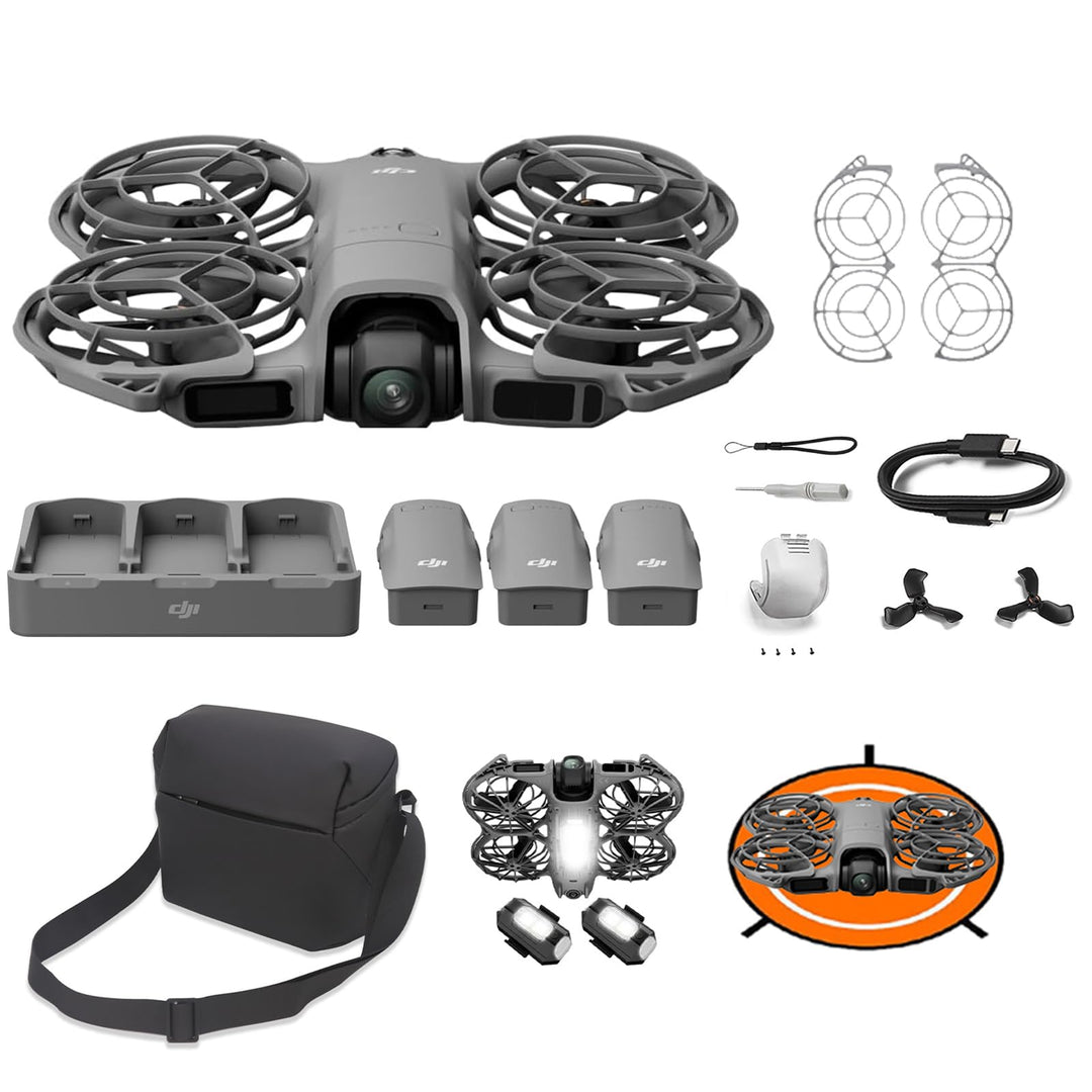 DJI Neo 2 Fly More Combo (nur Drohne), 4K-Drohne für Einsteiger, Start und Landung auf der Handfläch