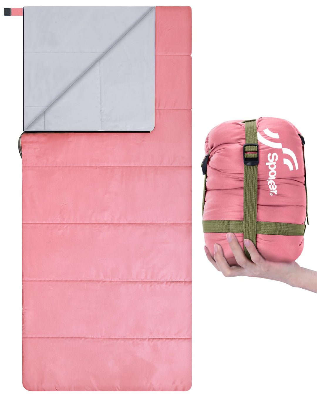 Schlafsack Sommer Schläfsack: Sportneer Warmes Sommer Schlafsacke Tragbar Leicht Wasserdicht Sleepin