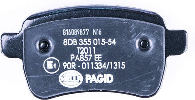 HELLA PAGID 8DB 355 015-541 Bremsbelagsatz - T2011 - Dicke/Stärke: 17.8mm - mit integriertem Verschl