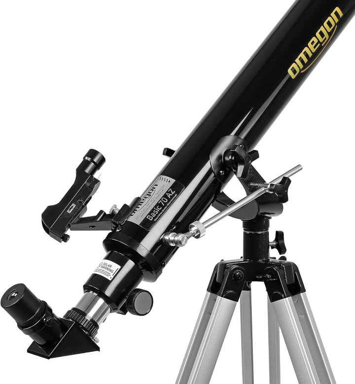 Omegon Teleskop AC 70/700 AZ-2 | Achromatischer Refraktor | leicht & vielseitig | ideales Einsteiger