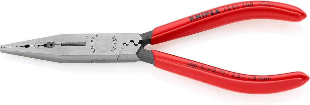 Knipex Verdrahtungszange schwarz atramentiert, mit Kunststoff überzogen 160 mm (SB-Karte/Blister) 13